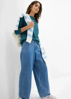 Damen bonprix Nachhaltigere Materialien|Shirts & Tops|Shirt aus reiner schwerer Bio-Baumwolle