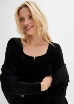 Damen bonprix Shirts & Tops|Shirt aus softem Samt