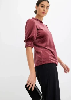 Clearance Shirt aus softem Samt Damen Shirts & Tops