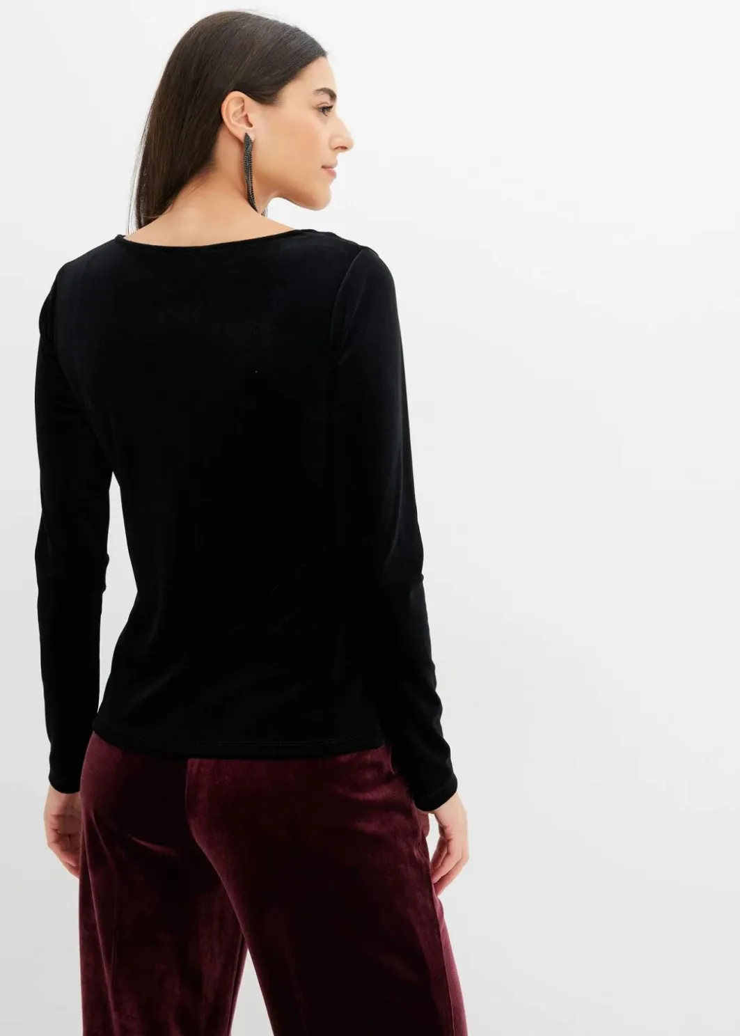 Damen bonprix Shirts & Tops|Shirt aus softem Samt