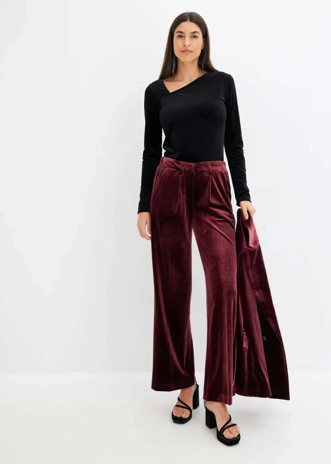 Damen bonprix Shirts & Tops|Shirt aus softem Samt