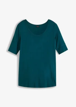 Damen bonprix Shirts & Tops|Basics|Shirt aus softem Viskose-Mix