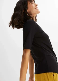Damen bonprix Shirts & Tops|Nachhaltigere Materialien|Shirt aus softem Viskose-Mix