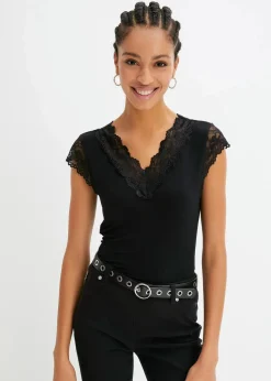 Damen bonprix Nachhaltigere Materialien|Shirts & Tops|Shirt aus softem Viskose-Mix