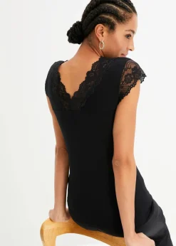 Damen bonprix Nachhaltigere Materialien|Shirts & Tops|Shirt aus softem Viskose-Mix