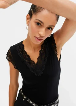 Damen bonprix Nachhaltigere Materialien|Shirts & Tops|Shirt aus softem Viskose-Mix