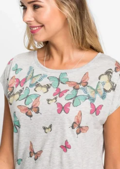 Damen bonprix Shirts & Tops|Shirt aus softem Viskose-Mix
