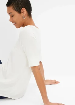 Damen bonprix Shirts & Tops|Basics|Shirt aus softem Viskose-Mix