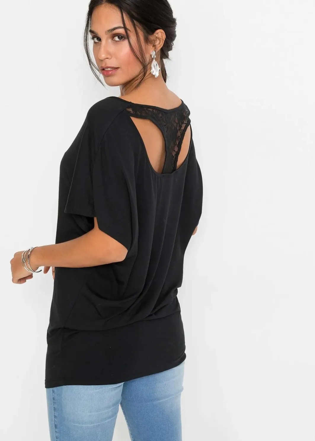Damen bonprix Shirts & Tops|Nachhaltigere Materialien|Shirt aus Viskose-Mix