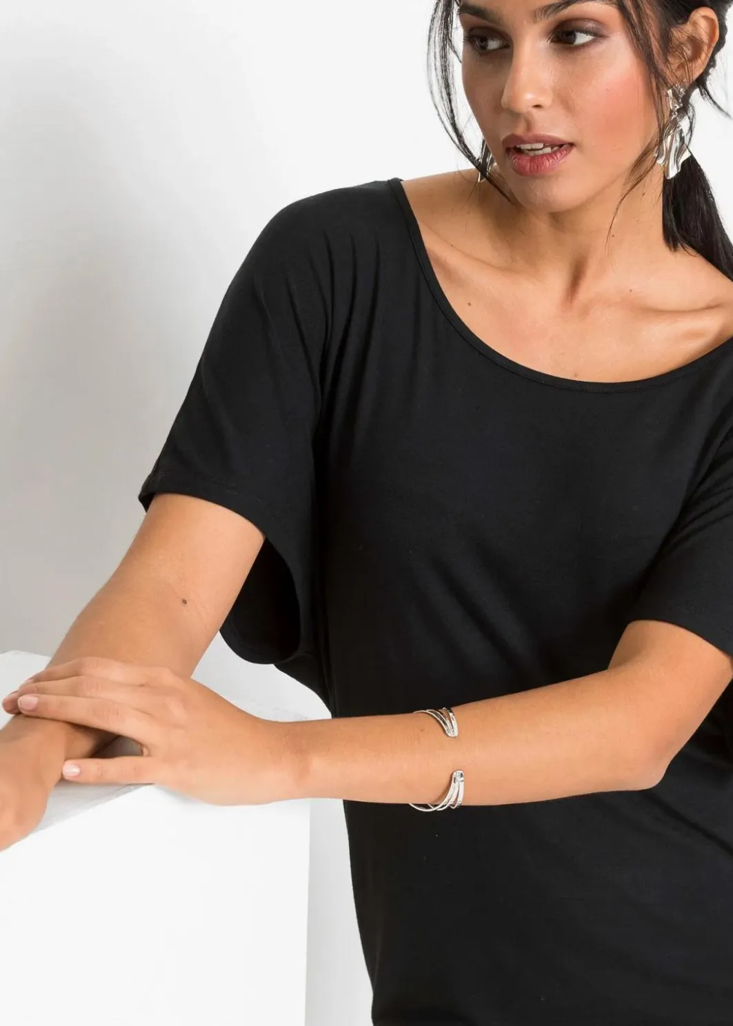 Damen bonprix Shirts & Tops|Nachhaltigere Materialien|Shirt aus Viskose-Mix