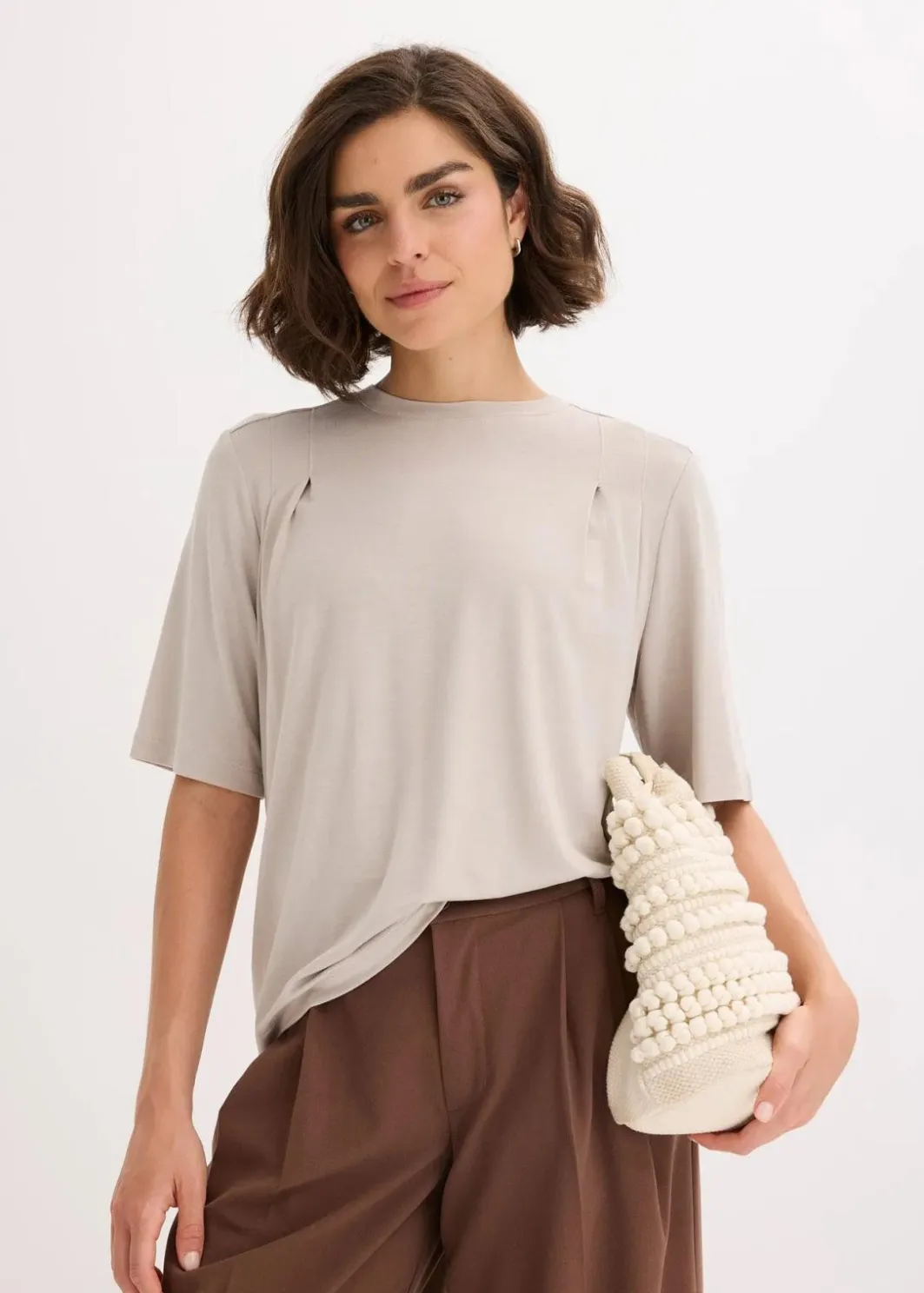 Outlet Shirt aus Viskose-Mix Damen Shirts & Tops|Nachhaltigere Materialien