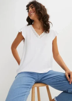 Damen bonprix Nachhaltigere Materialien|Shirts & Tops|Shirt aus Viskose-Mix