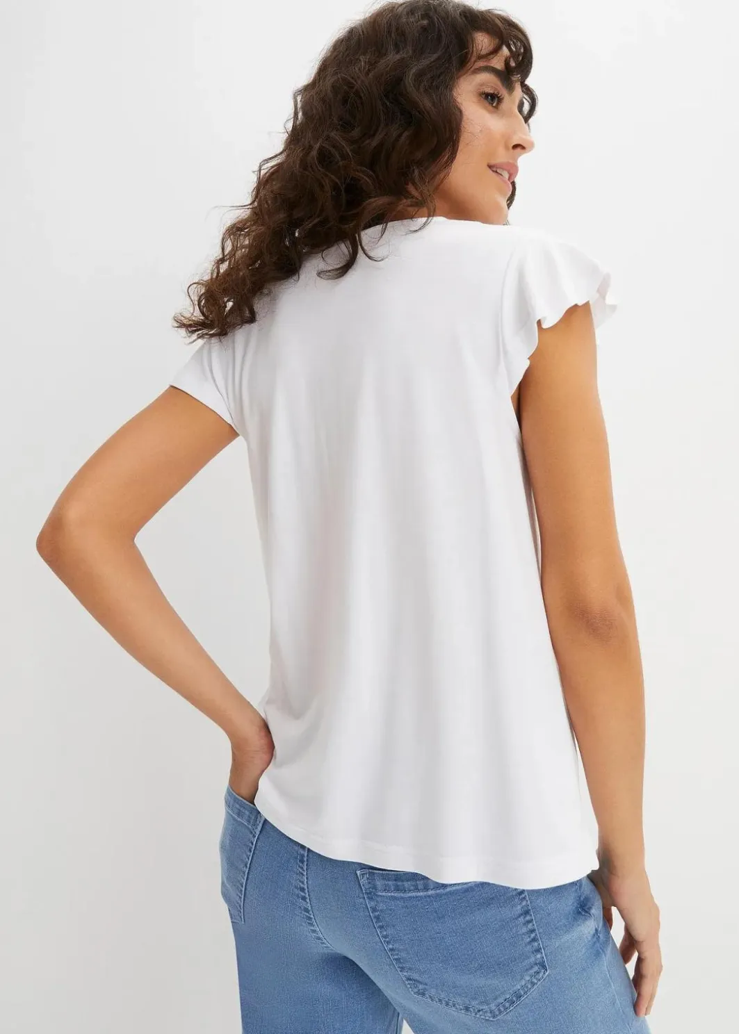Damen bonprix Nachhaltigere Materialien|Shirts & Tops|Shirt aus Viskose-Mix