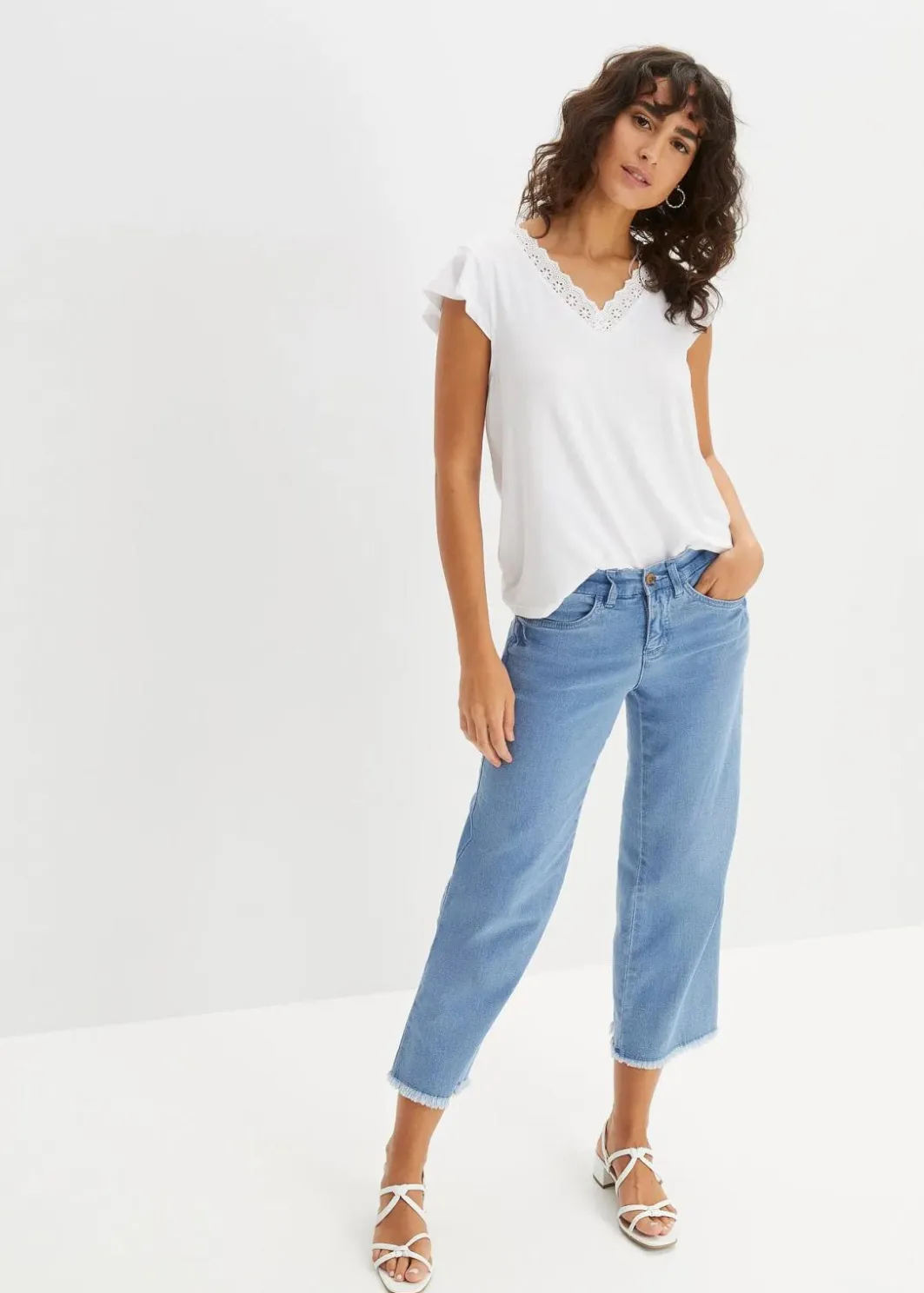 Damen bonprix Nachhaltigere Materialien|Shirts & Tops|Shirt aus Viskose-Mix