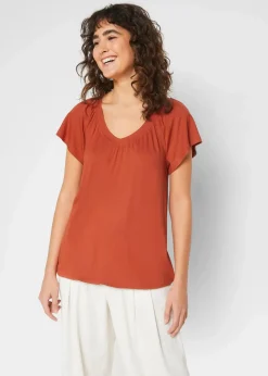 Damen bonprix Nachhaltigere Materialien|Shirts & Tops|Shirt aus Viskose-Mix