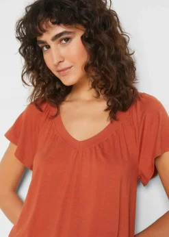 Damen bonprix Nachhaltigere Materialien|Shirts & Tops|Shirt aus Viskose-Mix