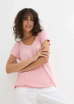 Damen bonprix Nachhaltigere Materialien|Shirts & Tops|Shirt aus Viskose-Mix