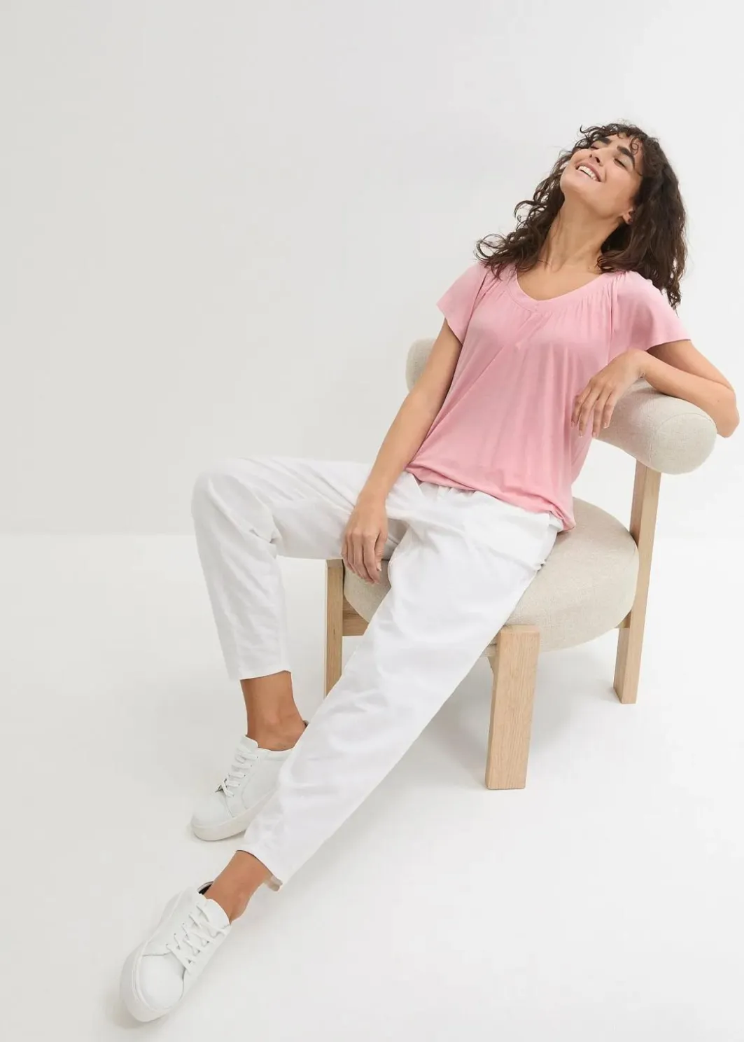 Damen bonprix Nachhaltigere Materialien|Shirts & Tops|Shirt aus Viskose-Mix