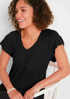 Damen bonprix Shirts & Tops|Nachhaltigere Materialien|Shirt aus Viskose-Mix