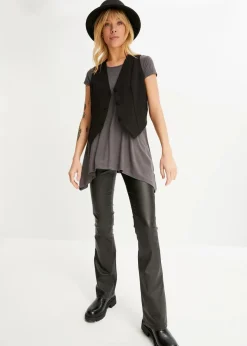Damen bonprix Shirts & Tops|Nachhaltigere Materialien|Shirt in asymmetrischer Länge