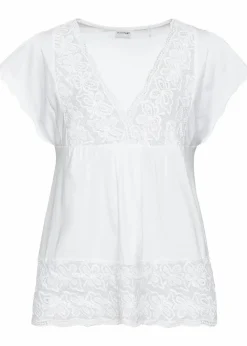Damen bonprix Nachhaltigere Materialien|Shirts & Tops|Shirt in Viskose-Baumwoll-Mix