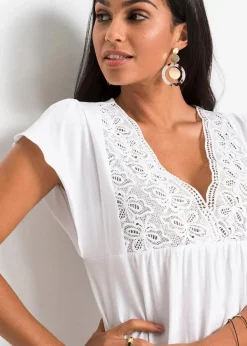 Damen bonprix Nachhaltigere Materialien|Shirts & Tops|Shirt in Viskose-Baumwoll-Mix