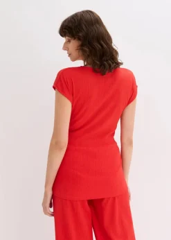 Damen bonprix Shirts & Tops|Shirt in Wickeloptik