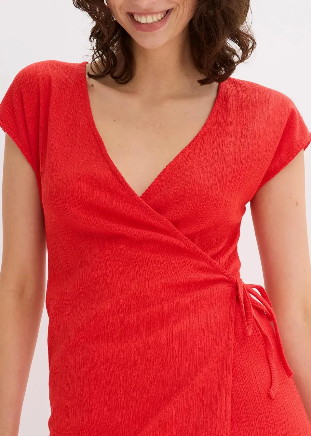 Damen bonprix Shirts & Tops|Shirt in Wickeloptik