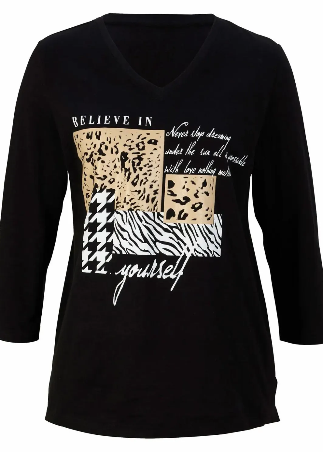 Online Shirt mit 3/4 Ärmel Damen Shirts & Tops