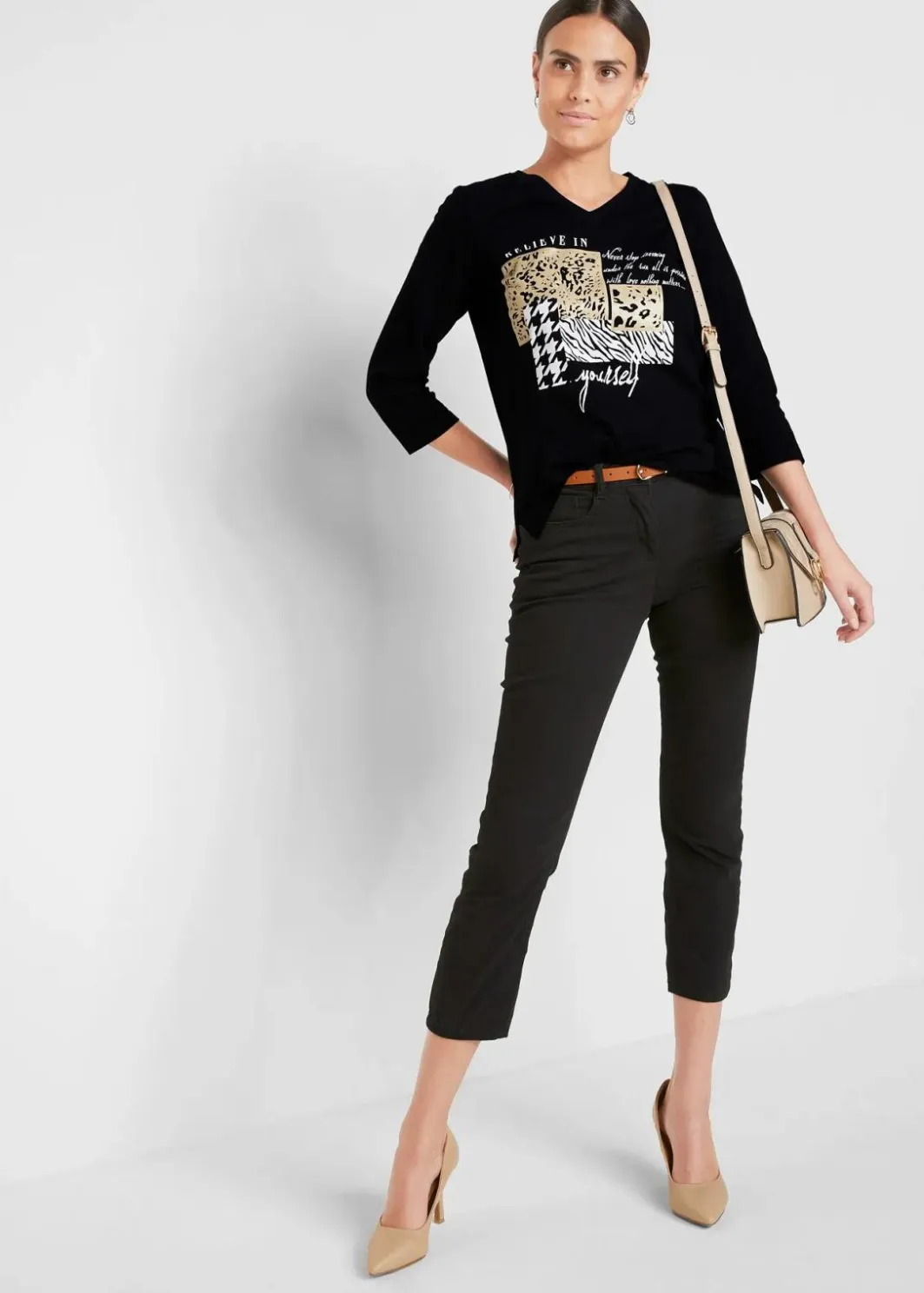 Online Shirt mit 3/4 Ärmel Damen Shirts & Tops