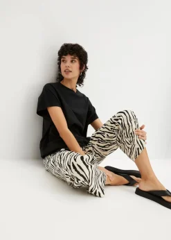 Hot Shirt mit Bindedetail am Saum aus Baumwolle-Viskose-Mix Damen Shirts & Tops