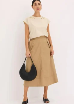 Outlet Shirt mit Crochet Detail Damen Shirts & Tops