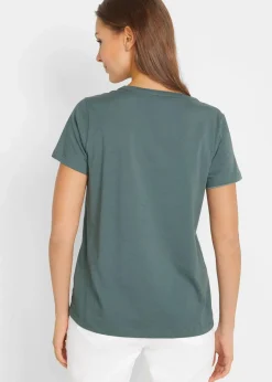 Damen bonprix Shirts & Tops|Shirt mit dekorativem Ausschnitt