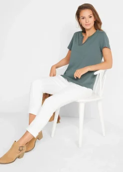 Damen bonprix Shirts & Tops|Shirt mit dekorativem Ausschnitt