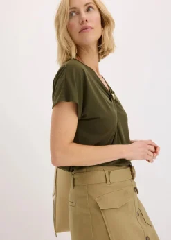 Damen bonprix Shirts & Tops|Shirt mit dekorativem Ring