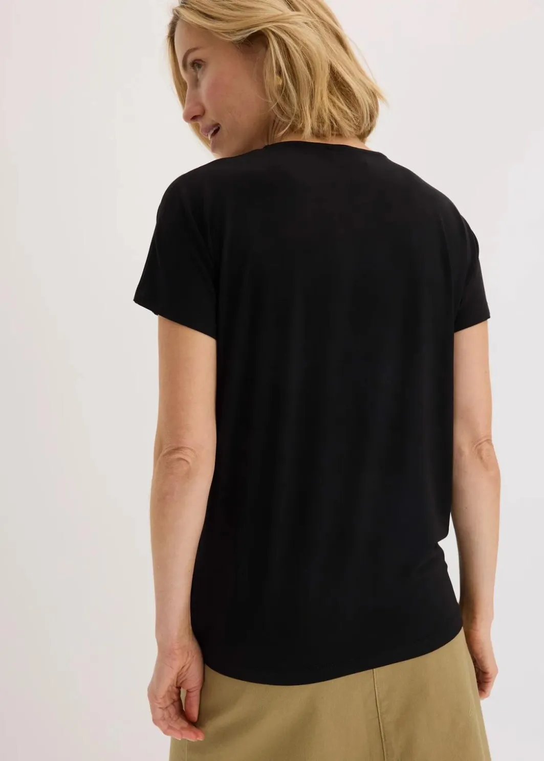 Damen bonprix Shirts & Tops|Shirt mit dekorativem Ring