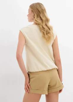 Damen bonprix Shirts & Tops|Shirt mit elastischem Bündchen