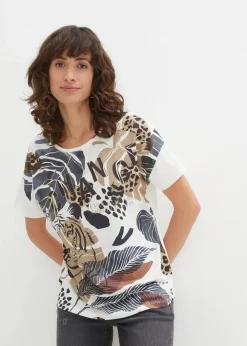 Damen bonprix Shirts & Tops|Shirt mit Foilprint