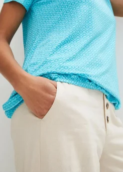 Damen bonprix Shirts & Tops|Shirt mit Gummizug, Kurzarm