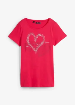 Discount Shirt mit Herzdruck aus Bio-Baumwolle Damen Nachhaltigere Materialien|Shirts & Tops