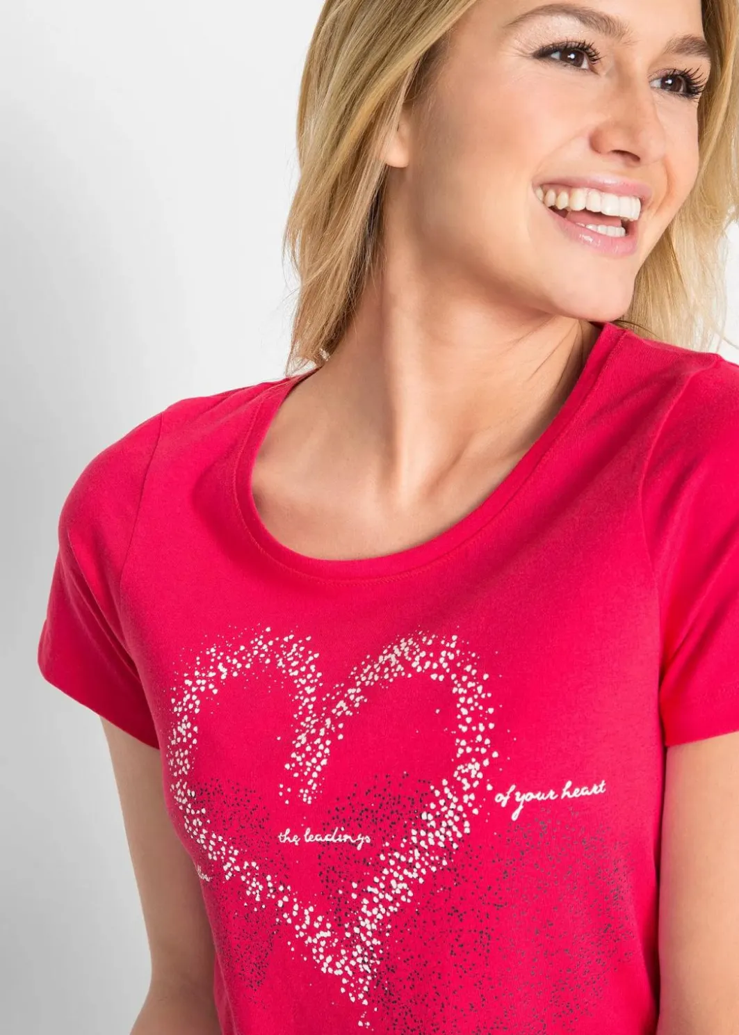 Discount Shirt mit Herzdruck aus Bio-Baumwolle Damen Nachhaltigere Materialien|Shirts & Tops
