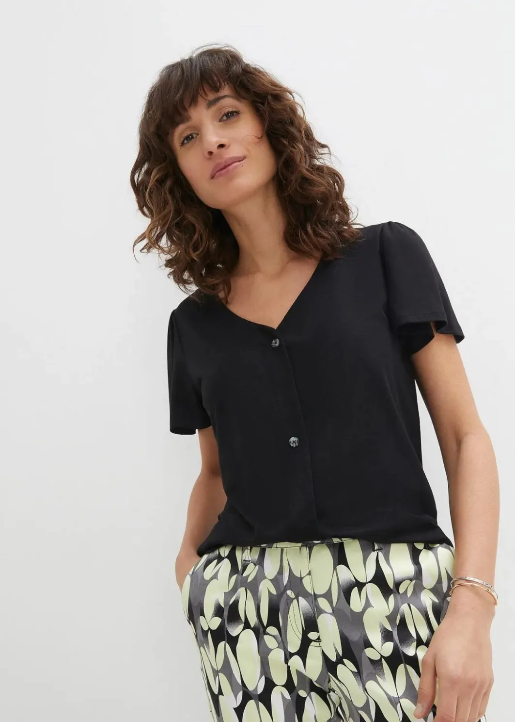 Outlet Shirt mit Knopfleiste Damen Shirts & Tops