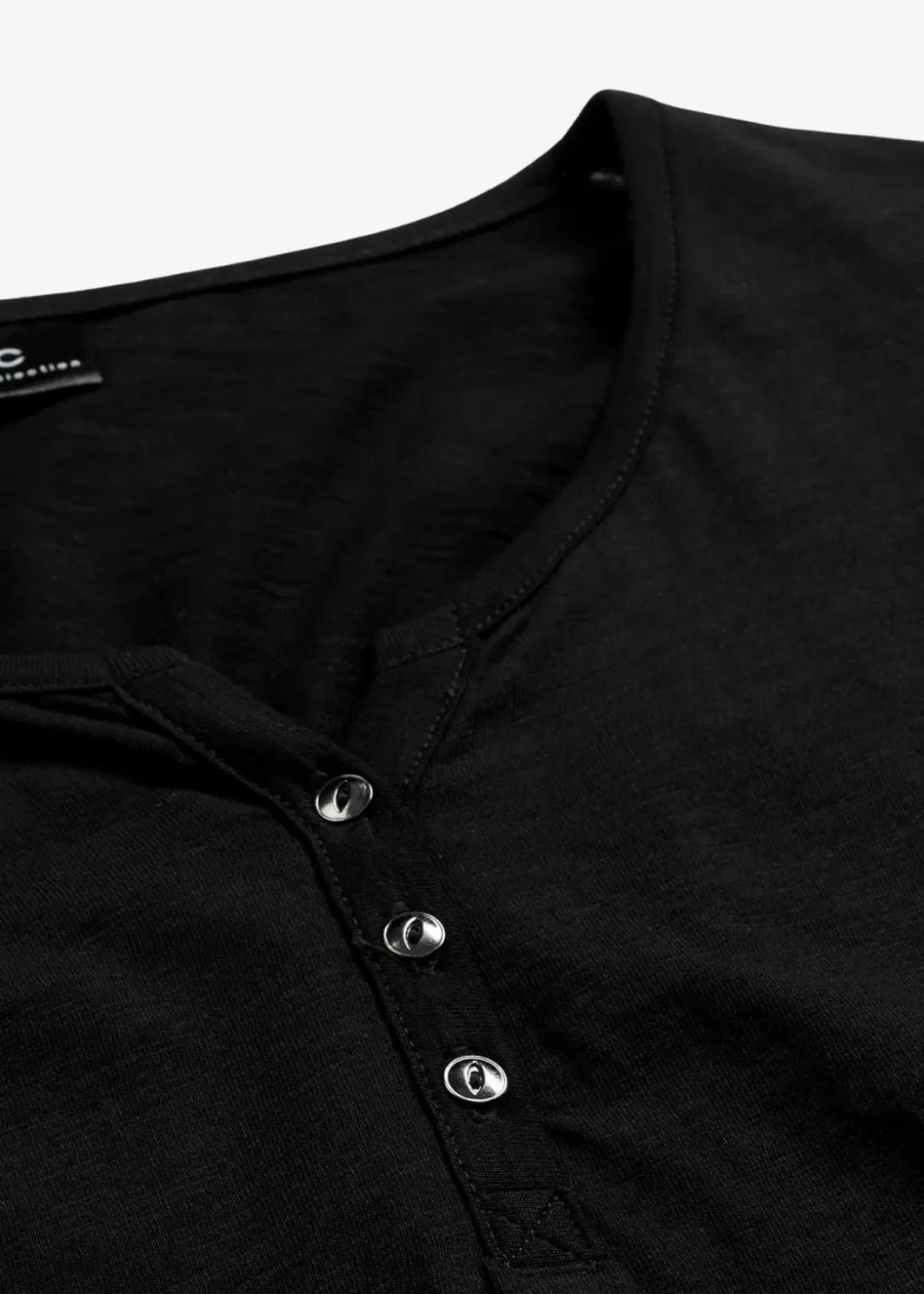Damen bonprix Nachhaltigere Materialien|Shirts & Tops|Shirt mit Knopfleiste aus reiner Bio-Baumwolle