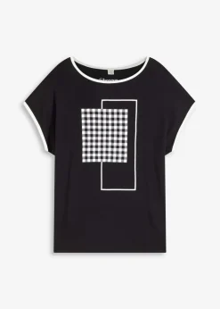 Damen bonprix Shirts & Tops|Shirt mit Kontrast Piping
