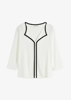 Discount Shirt mit Kontrastblende Damen Shirts & Tops