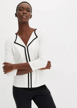 Discount Shirt mit Kontrastblende Damen Shirts & Tops