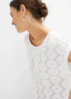 Best Shirt mit Lochstickerei Damen Shirts & Tops