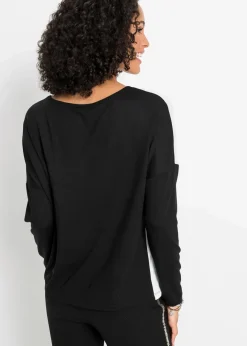 Damen bonprix Shirts & Tops|Nachhaltigere Materialien|Shirt mit Pailletten