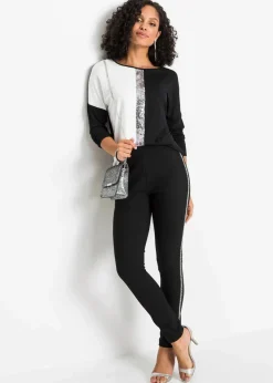 Damen bonprix Shirts & Tops|Nachhaltigere Materialien|Shirt mit Pailletten