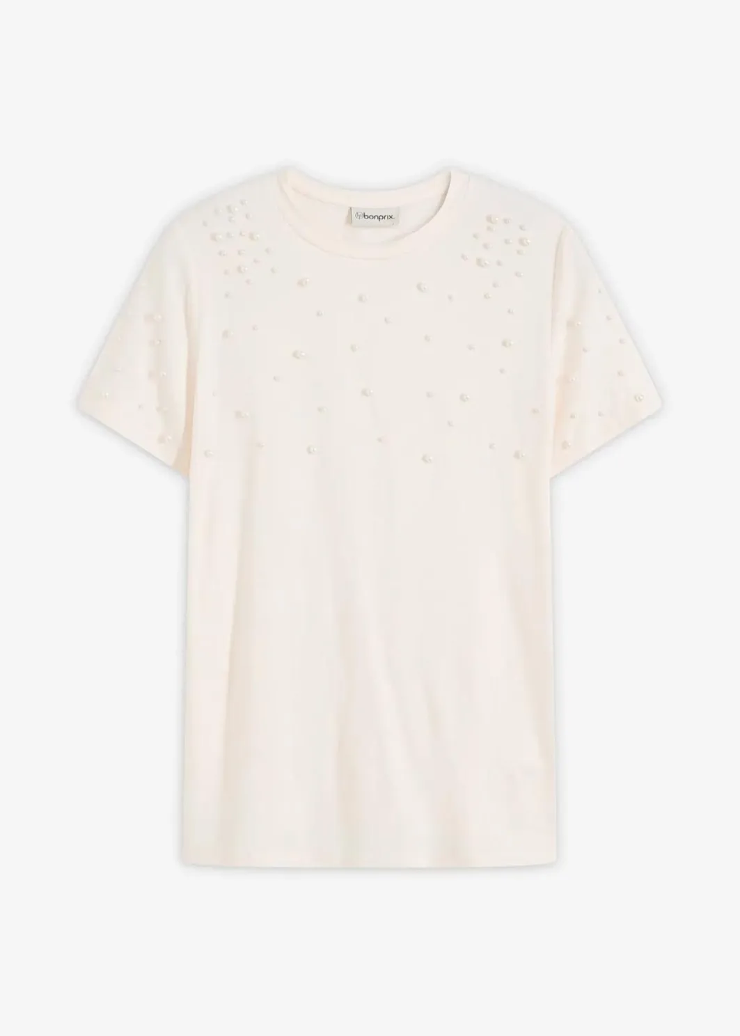 Damen bonprix Shirts & Tops|Shirt mit Perlen-Applikation